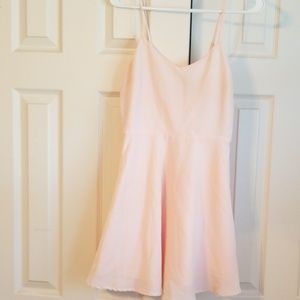 Pastel pink flowy dress
